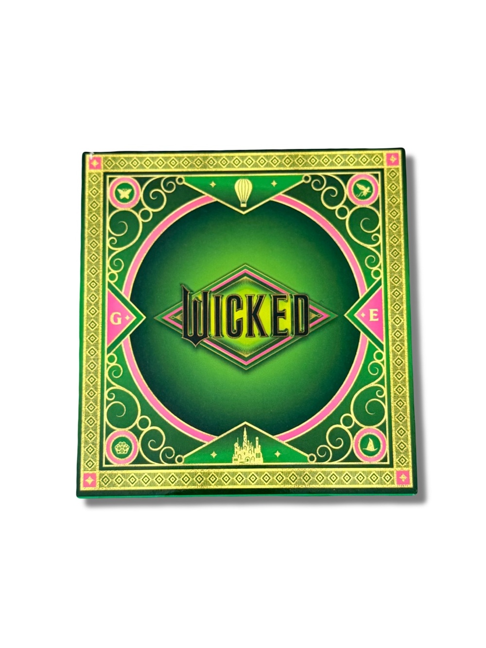 Wicked Gold-tone watch with Pink and Green Crystal Accents - Picture 7 of 7